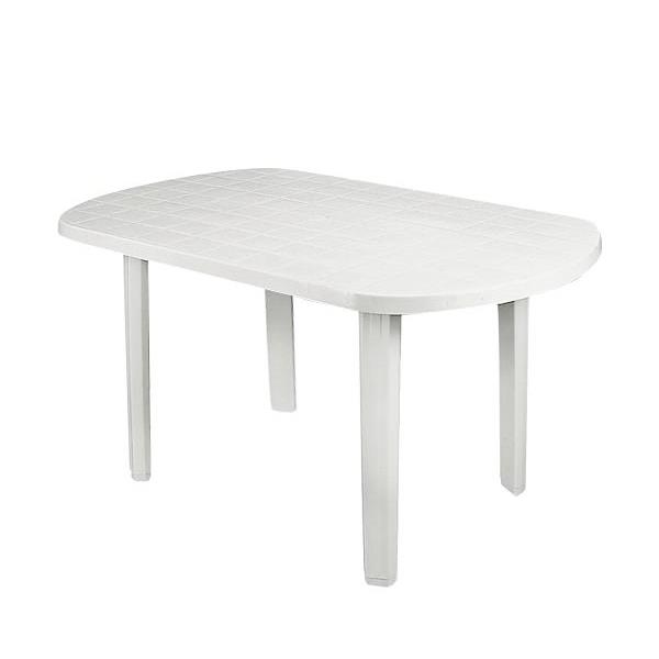 Τραπέζι SORRENTO PP Άσπρο 140x80x72cm οβάλ