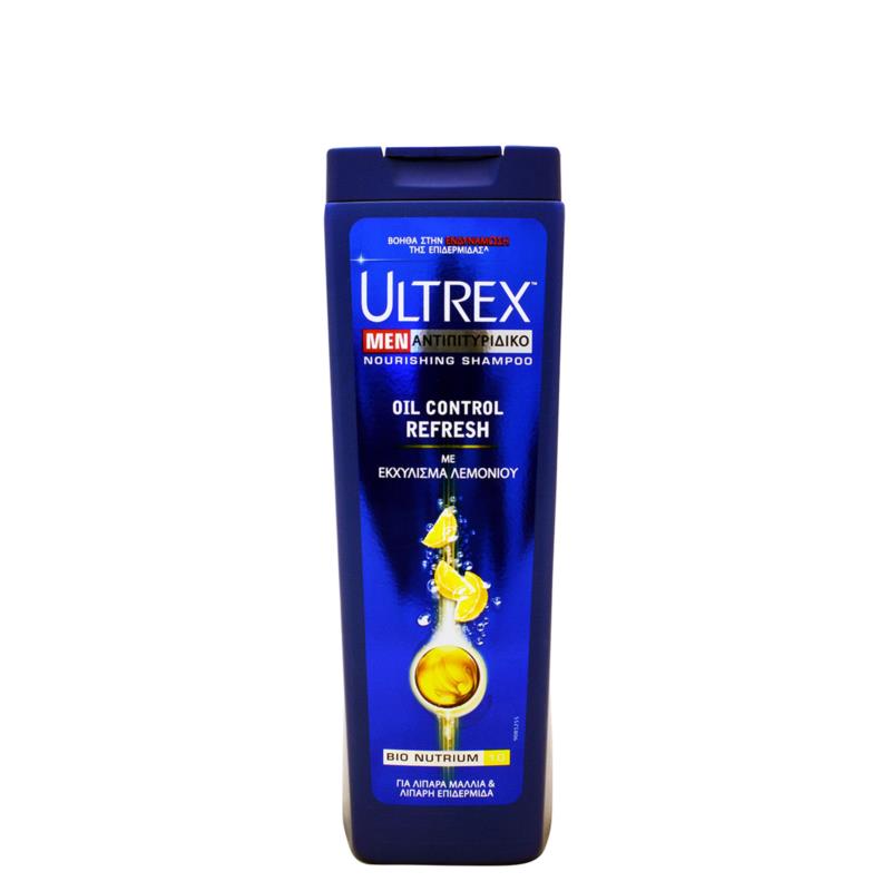 Σαμπουάν ULTREX MEN OIL CONTROL Λιπαρά Μαλλιά 360ml