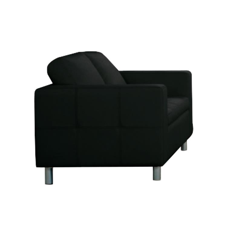 Καναπές Διθέσιος ALAMO PU Μαύρο 145x85x82cm