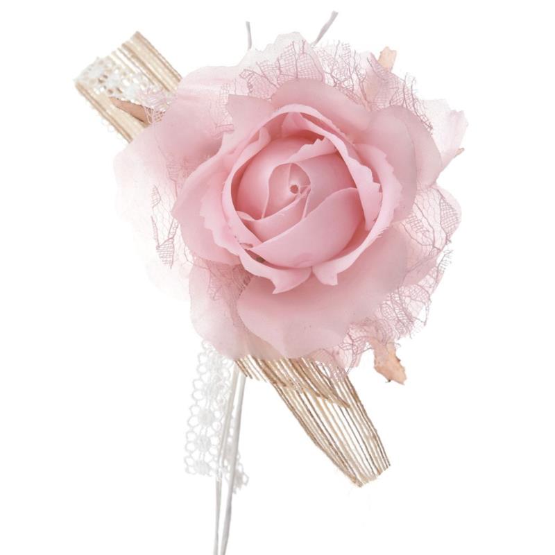 Πικ Τριαντάφυλλο Δαντέλα Ροζ 18cm