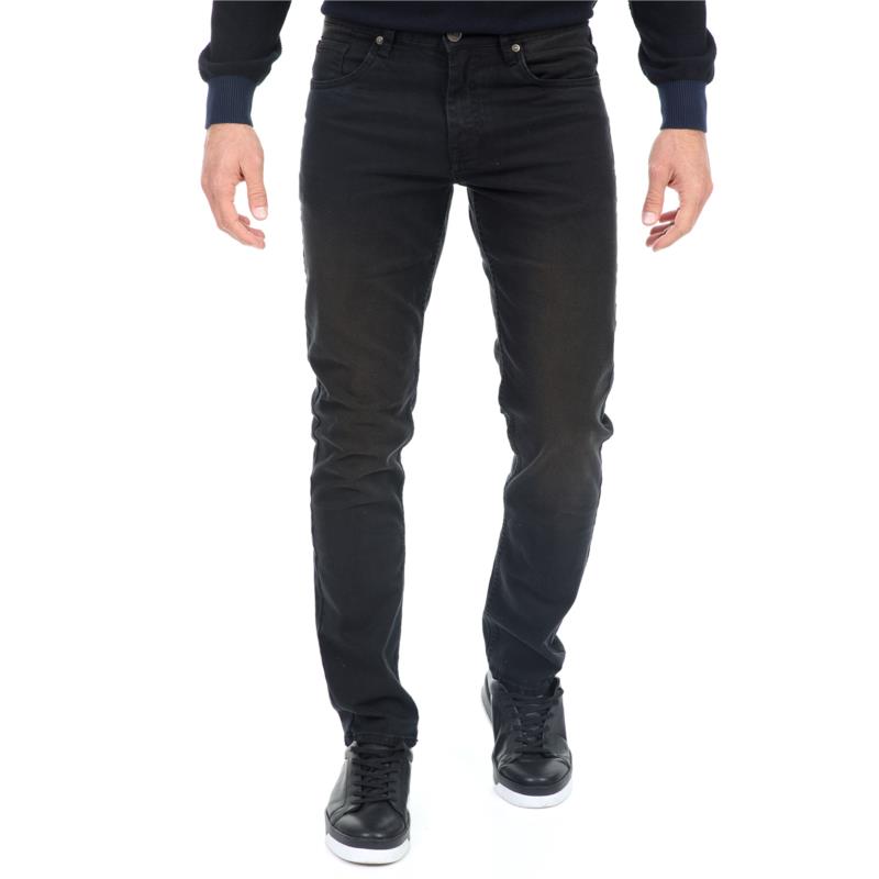 BATTERY - Ανδρικό jean παντελόνι BATTERY μαύρο