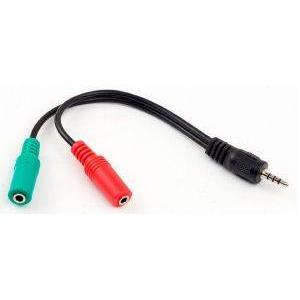 CABLEXPERT CCA-417 3.5MM AUDIO + MICROPHONE ADAPTER CABLE 0.2M