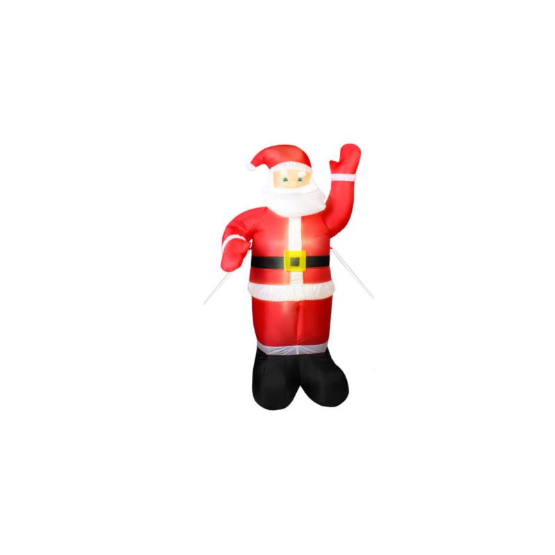 Διακοσμητικός Φουσκωτός Φωτιζόμενος Χριστουγεννιάτικος Γίγας Άγιος Βασίλης, Ύψους 180cm, κατάλληλος για εσωτερική και εξωτερική διακόσμηση. - Cb