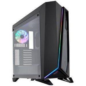 CASE CORSAIR CARBIDE SERIES SPEC-OMEGA RGB MID-TOWER TEMPERED GLASS GAMING BLACK