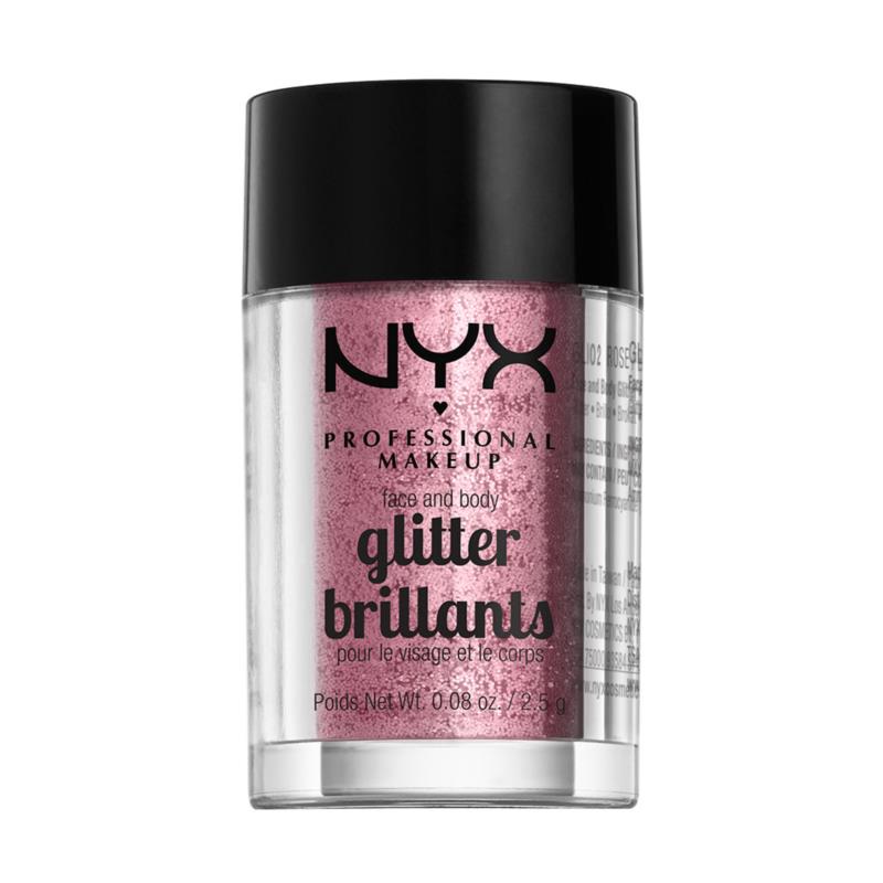 NYX PROFESSIONAL MAKEUP FACE & BODY GLITTER | 2,5gr Rose