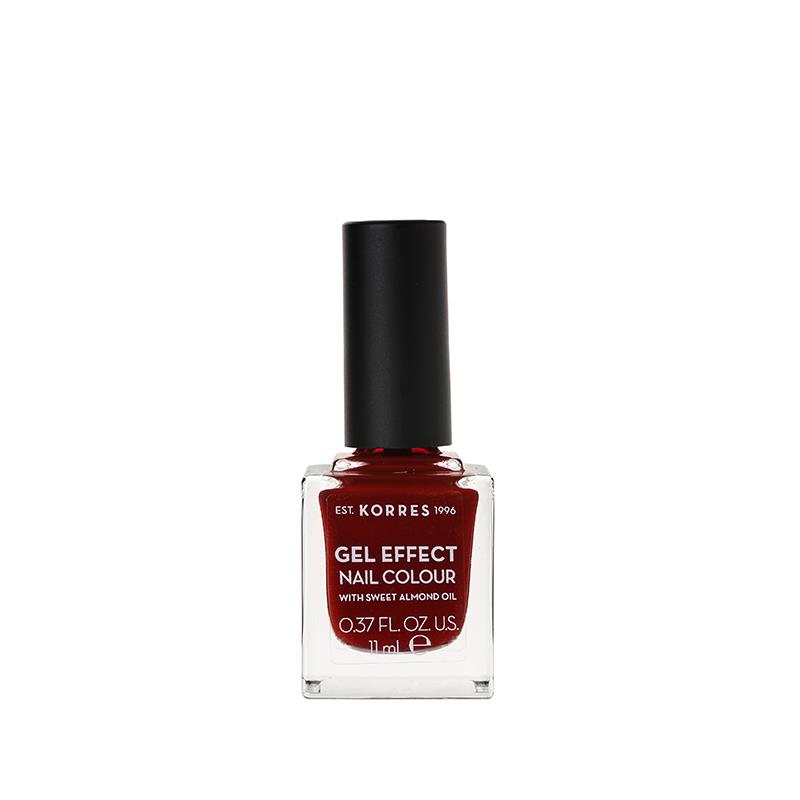 KORRES GEL EFFECT NAIL COLOUR | 11ml 59 Wine Red