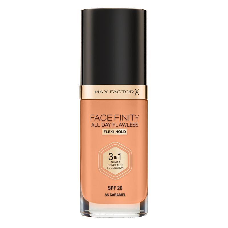 MAX FACTOR FACEFINITY ALL DAY FLAWLESS 3IN1 FOUNDATION 85 Caramel 30ml