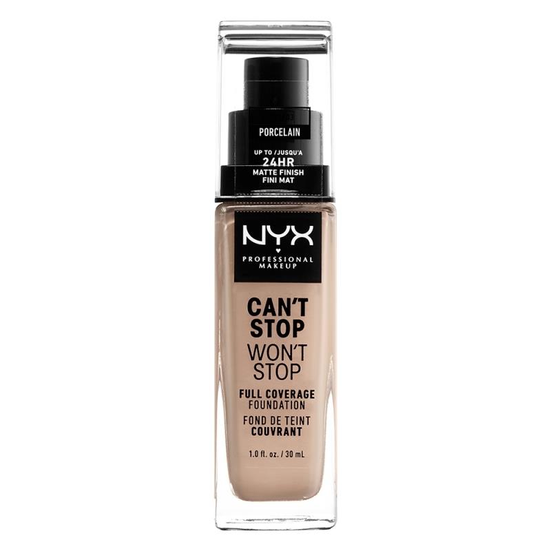 NYX PROFESSIONAL MAKEUP CAN'T STOP WON'T STOP FULL COVERAGE FOUNDATION | 30ml Porcelain