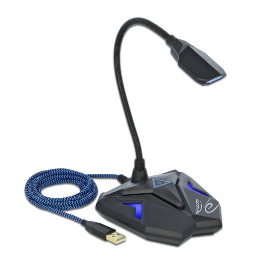 DELOCK Gaming μικρόφωνο 66330 omnidirectional με mute USB MICRO3