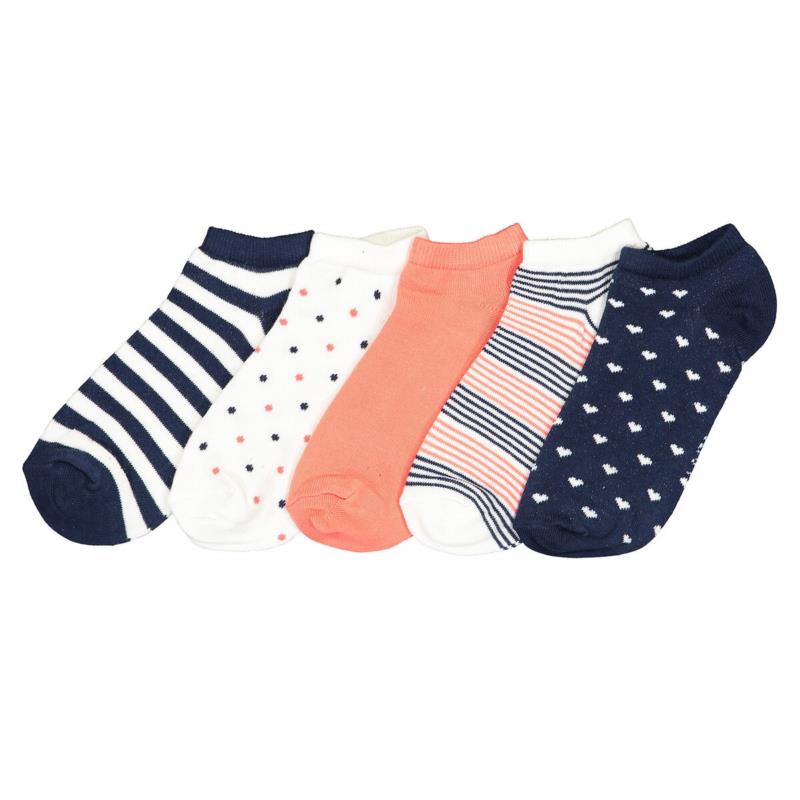 Pack of 5 Pairs of Cotton Mix Trainer Socks