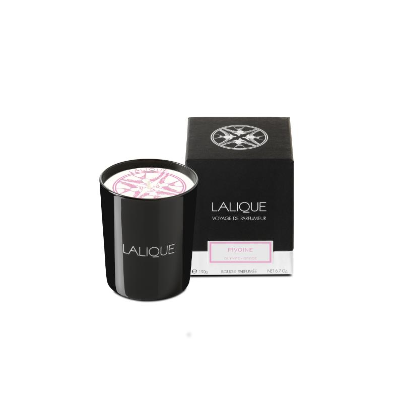LALIQUE HOME COLLECTION CANDLE PIVOINE OLYMPE GRECE 190gr