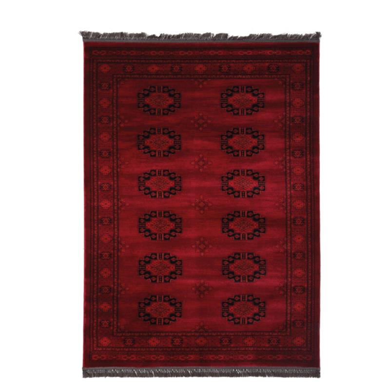 Χαλιά Κρεβατοκάμαρας (Σετ 3 Τμχ) Royal Carpet Afgan 0.67X5.00Bedset - 6871H D.Red