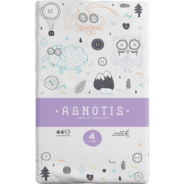 Βρεφικές Πάνες Νο4 (7-18kg) Agnotis (44τεμ)