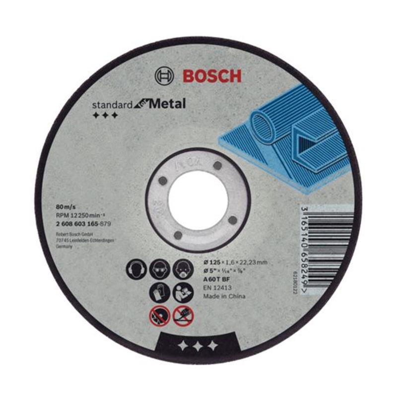 Δίσκος Κοπής Επίπεδος BOSCH STANDARD FOR METAL 125x2.5mm