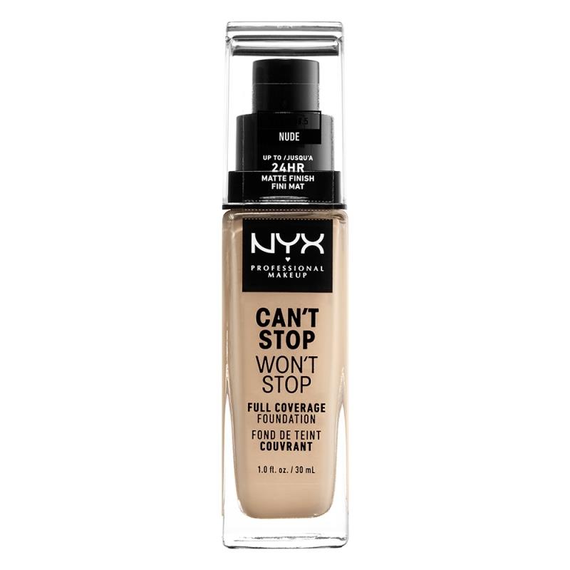 NYX PROFESSIONAL MAKEUP CAN'T STOP WON'T STOP FULL COVERAGE FOUNDATION | 30ml Nude