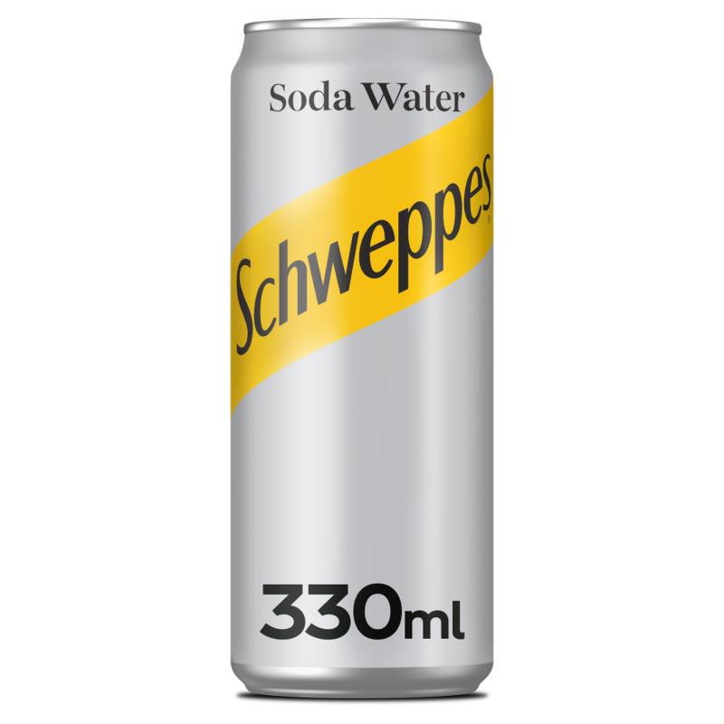 Soda Water Κουτί Schweppes (330 ml)