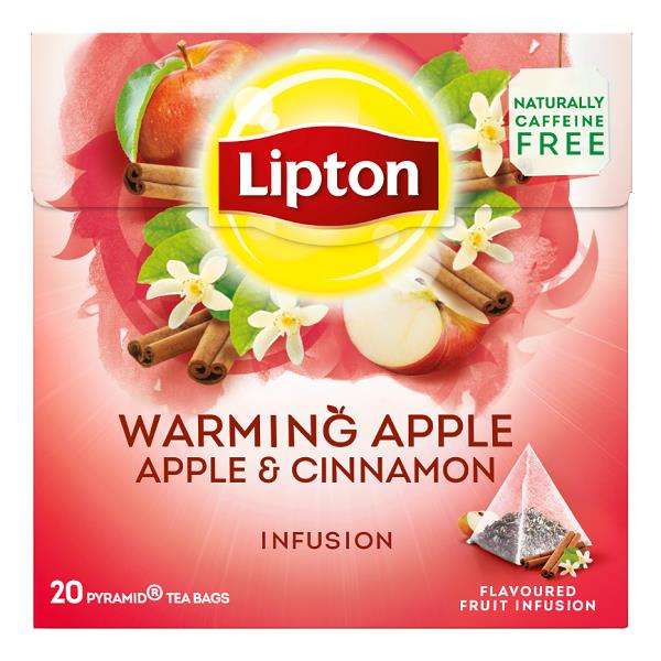 Αφέψημα Μήλο Κανέλα Lipton (20 πυραμίδες x 2,2 g)