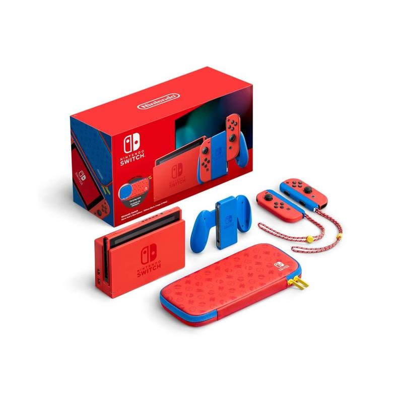 NINTENDO Switch Mario Special Edition Console Red and Blue Joy-Con Had