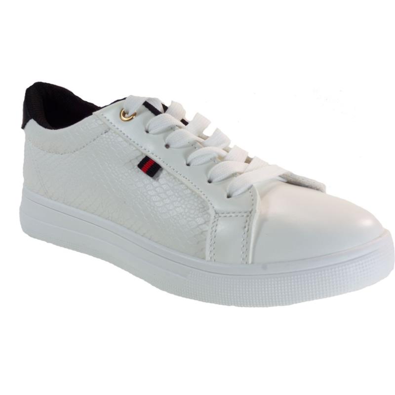 Bagiota Shoes Γυναικεία Παπούτσια Sneakers Αθλητικά BY-0352 Λευκό-Μαύρο