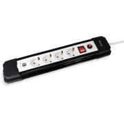 EQUIP 245553 4-OUTLET POWER STRIP WITH 2X USB
