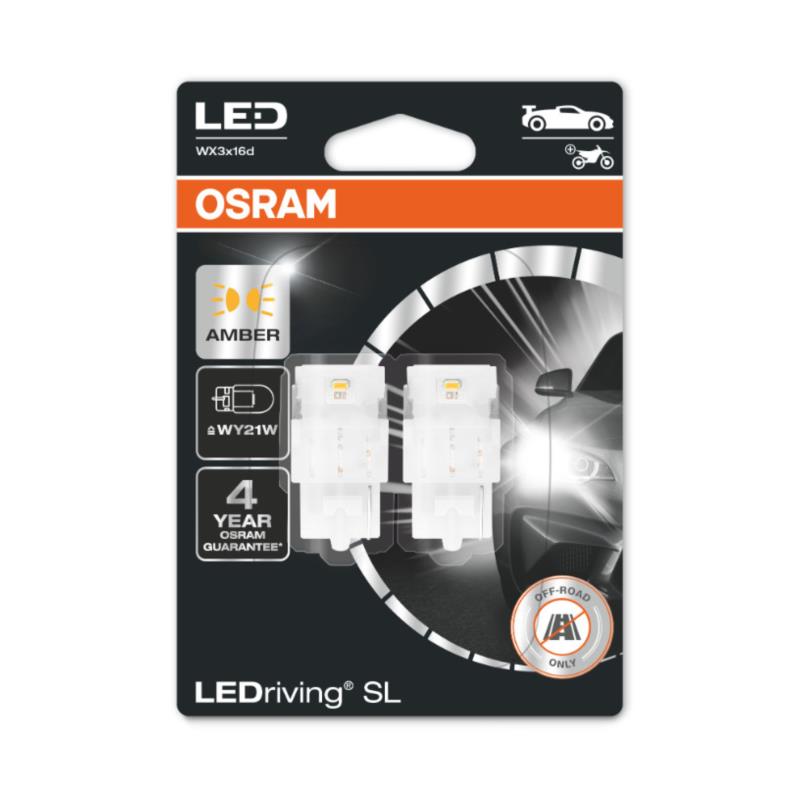 Λάμπες Osram WY21W 12V 1.8W LEDriving SL Amber 7504DYP-02Β