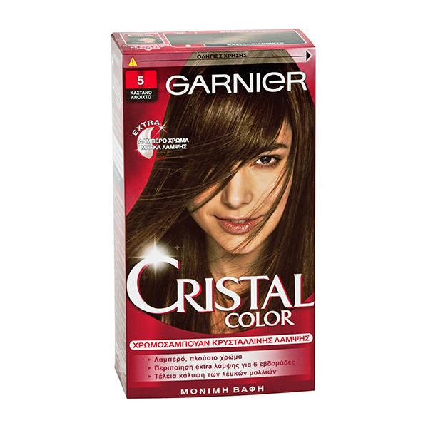 Βαφή Μαλλιών Cristal Color No 5 Καστανό Ανοιχτό Garnier (60 ml)