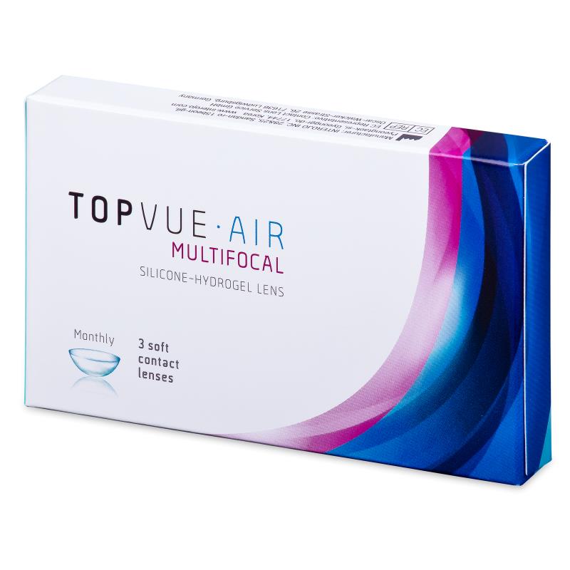 Topvue Air Multifocal Μηνιαίοι πολυεστιακοί φακοί επαφής (3 φακοί)
