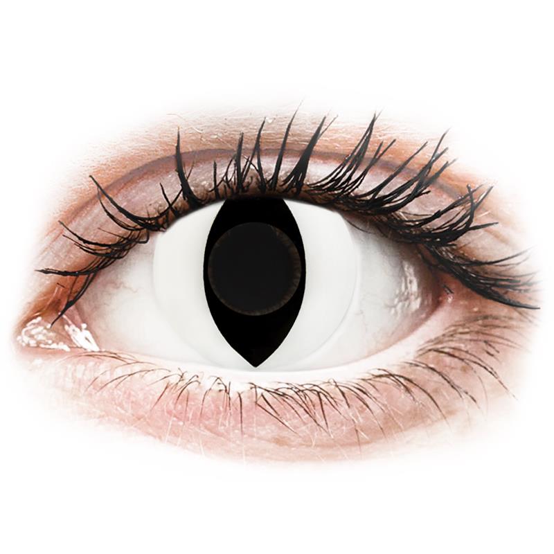 CRAZY LENS - Cat Eye White - Ημερήσιοι φακοί Μη διοπτρικοί (2 φακοί)