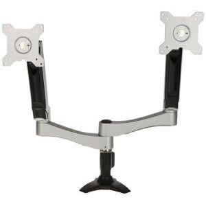 SILVERSTONE ARM22SC DUAL MONITOR STAND SILVER