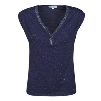T-shirt με κοντά μανίκια Morgan DMAYA Σύνθεση: Matiere synthetiques,Viscose / Lyocell / Modal,Πολυεστέρας,Βισκόζη,μεταλλιζέ νήματα