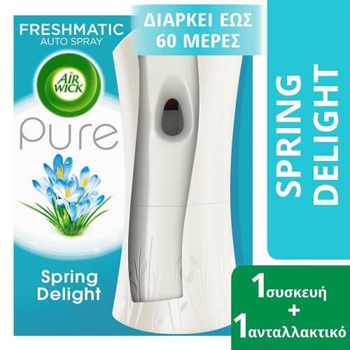 Συσκευή με Αρωματικό Χώρου Freshmatic Pure Spring Delight Airwick (250 ml)
