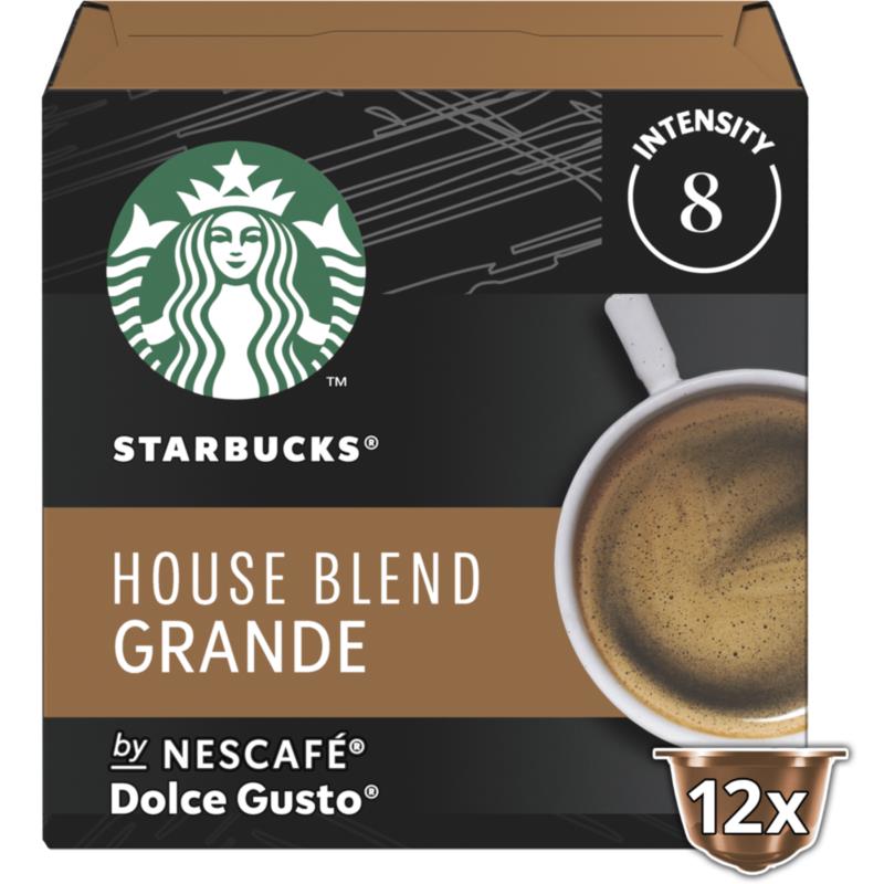 Κάψουλες House Blend Grande για Μηχανή Nescafe Dolce Gusto Starbucks (12 τεμ)