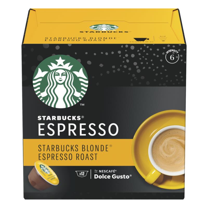 Κάψουλες Blonde Espresso Roast για Μηχανή Nescafe Dolce Gusto Starbucks (12 κάψουλες)