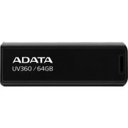ADATA AUV360-64G-RBK UV360 64GB USB 3.2 FLASH DRIVE BLACK
