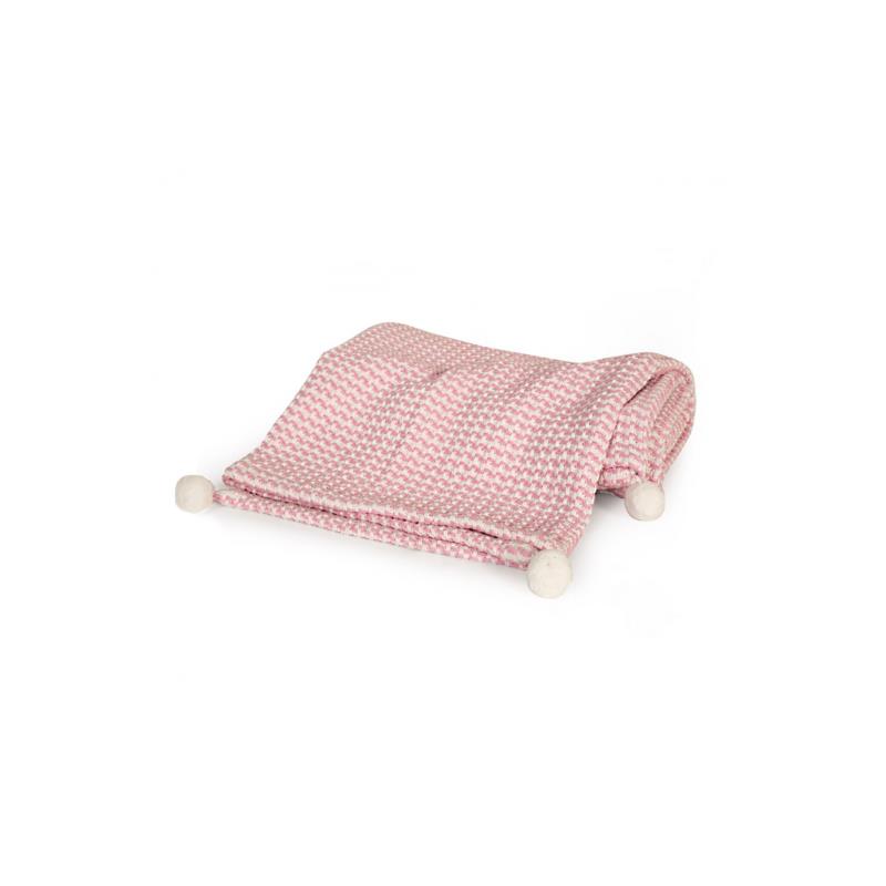 NEF-NEF βρεφική κουβέρτα κούνιας με pom-pon "Cat" 110 x 150 cm - 025670 - Σομον