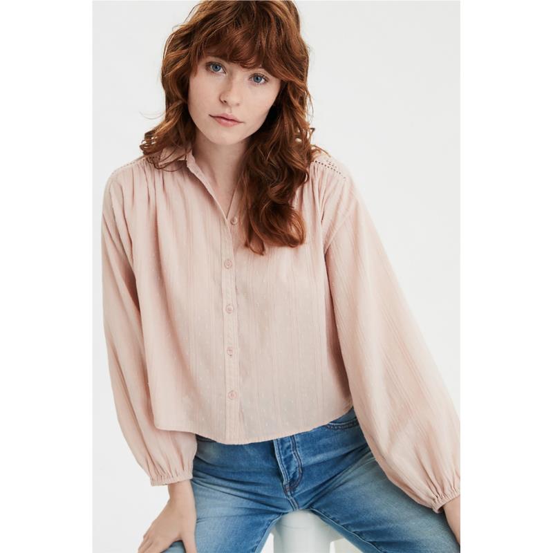 AE Lace Button Down Shirt - 1354-9884-107 - Σομον