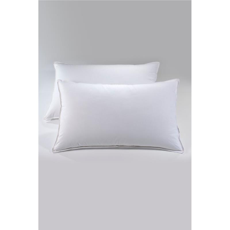 DOWN TOWN Home μαξιλάρι ύπνου πουπουλένιο "Carezza Soft" 50 x 80 cm - 19-0056 - Άσπρο