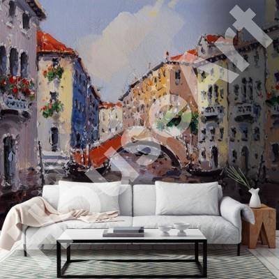 Ελαιογραφία Βενετίας Πόλεις - Ταξίδια Ταπετσαρίες Τοίχου 74 x 100 cm