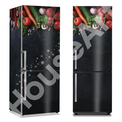 Βασικά Υλικά Φαγητό Αυτοκόλλητα ψυγείου 50 x 85 cm