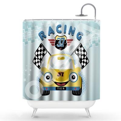 Αγωνιστικό όχημα Παιδικά Κουρτίνες μπάνιου 150 x 180 cm