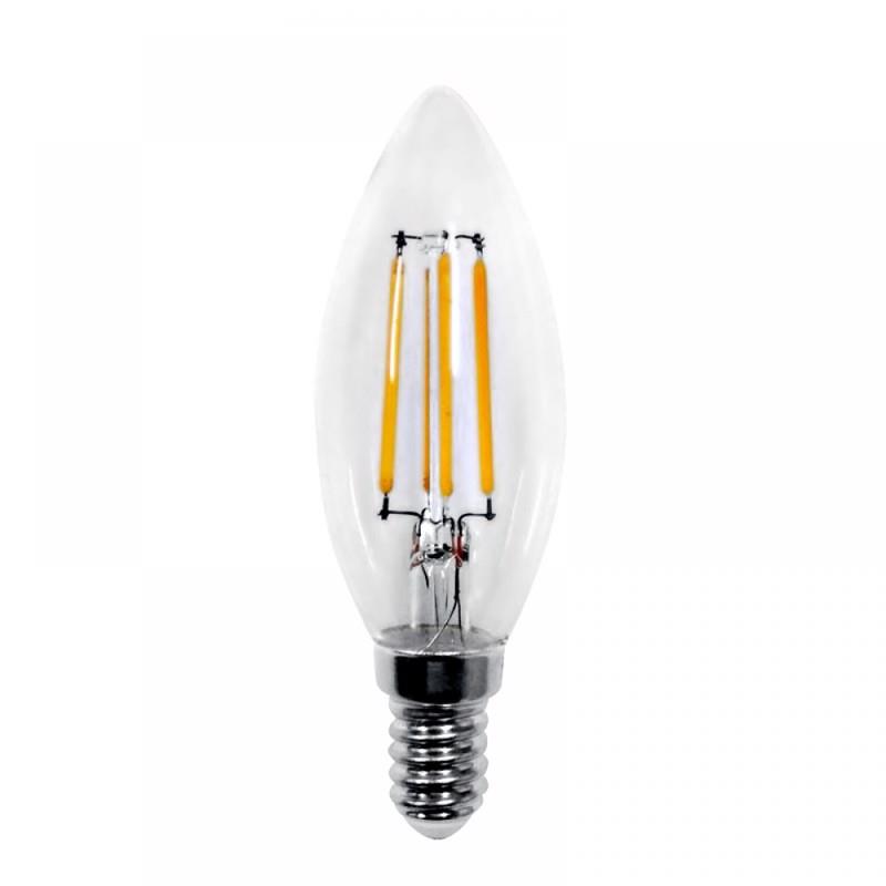 INLIGHT E14 LED Filament C35 5W 450Lm 2700Κ Θερμό Λευκό 7.14.05.17.1