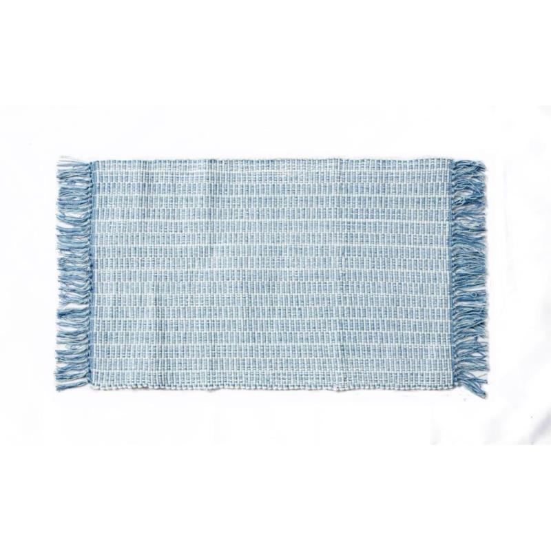 Χαλάκι Bαμβακερό 50x80εκ. Palamaiki Lila Blue (Ύφασμα: Βαμβάκι 100%, Χρώμα: Μπλε) - Palamaiki - 5205857196110