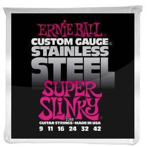 ΧΟΡΔΕΣ ΗΛΕΚΤΡΙΚΗΣ ΚΙΘΑΡΑΣ ERNIE BALL 2248 SUPER SLINKY STAINLESS STEEL