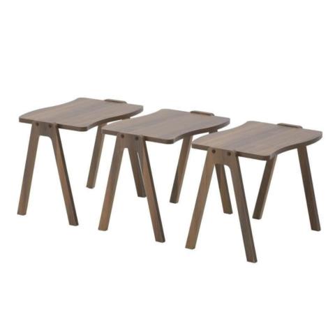 INART ΣΕΤ ΤΩΝ 3 ΤΡΑΠΕΖΑΚΙ ΞΥΛΙΝΟ NATURAL 50X35X40 6-50-794-0004
