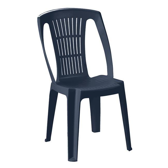 Καρέκλα "STELLA" πλαστική σε ανθρακί χρώμα 46x53x86
