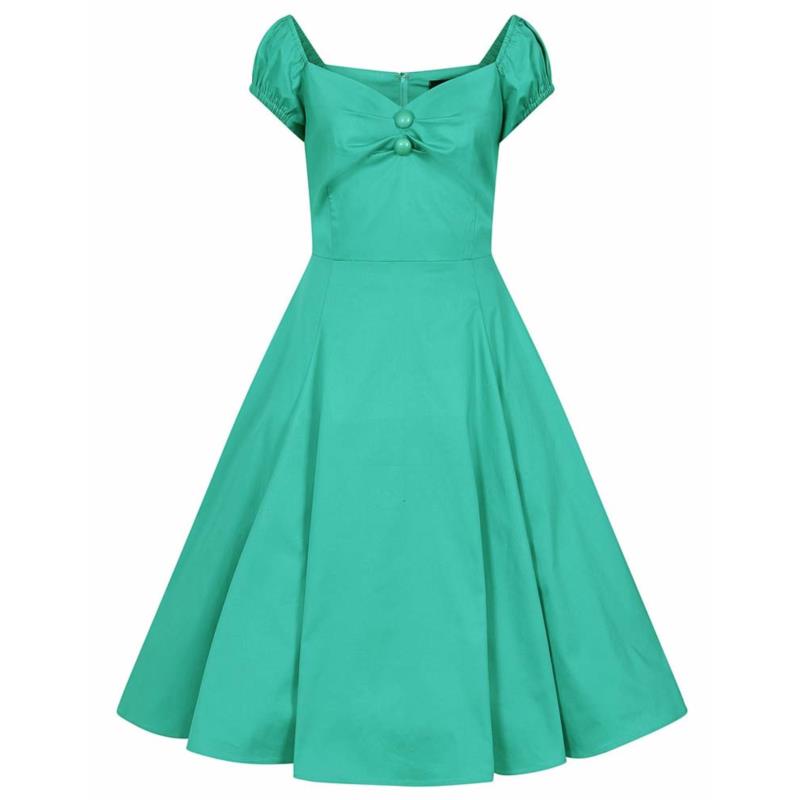 vintage 50s classic φόρεμα Mandy teal