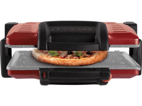 IZZY Family Grill Red Ceramic Granite