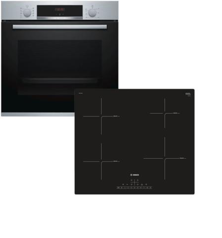 Bosch HBA534ES0 + PUE611FB1E Εντοιχιζόμενο Σετ Aνω Πάγκου PUE611FB1E