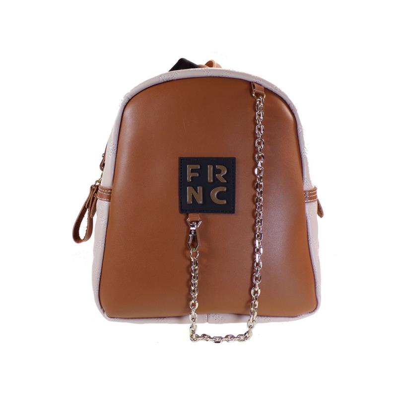 FRNC FRANCESCO Τσάντα Γυναικεία Πλάτης-Backpack 900 Ταμπά Δέρμα