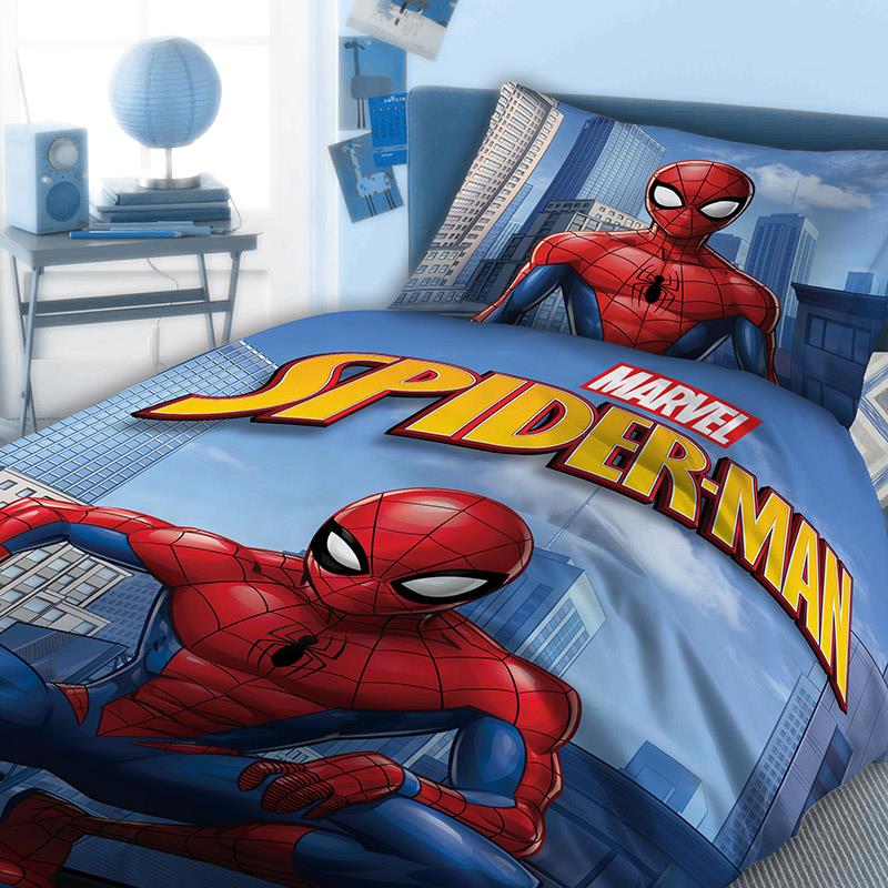 Σεντόνια Μονά (Σετ) 160X240 Disney Dimcol Spiderman 814 Χωρίς Λάστιχο